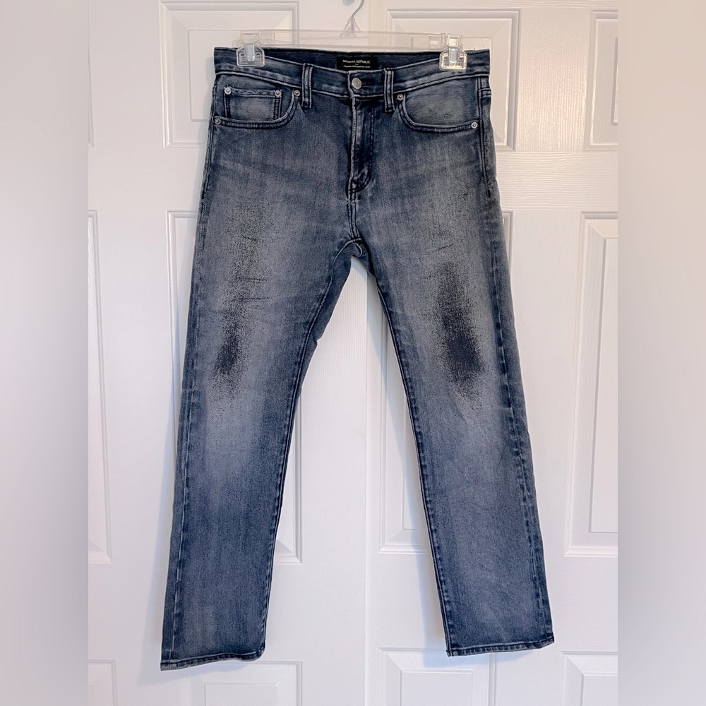Mens Banana Republic, Premium Performance Slim Straight Jeans, size 31 x 30